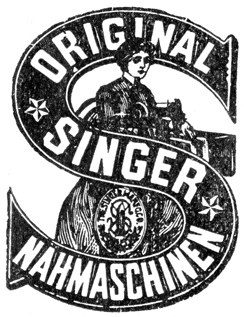 Zeitungsanzeige für Original Singer Nähmaschinen aus dem Jahr 1925